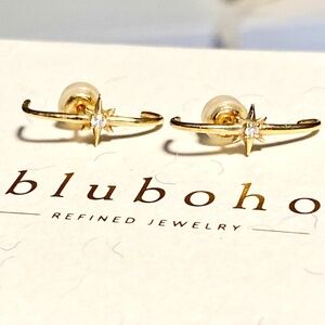 Bluboho 14k Infinity Suspender Earrings